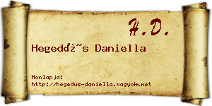 Hegedűs Daniella névjegykártya